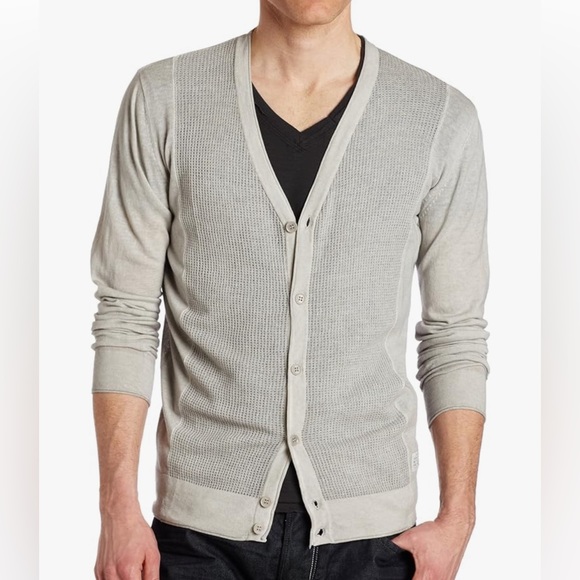 Diesel Men’s K-Bin Lightweight V Neck Cardigan for Summer - Size XXL - Picture 3 of 10